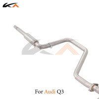 Système d'échappement KA Tuning pour Audi Q3 1.4T en acier inoxydable Catback avec silencieux et soupape