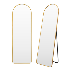 Vàng Xách Tay Sàn Không Gỉ Gương Đầy Đủ Chiều Dài Gương Vòm Espejos Espelho Tường Đầy Đủ Cơ Thể Đứng Lớn Gương Cho Phòng Tường Bức Tranh Tường - Product Image 1