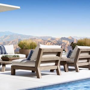 Conjunto <span class=keywords><strong>de</strong></span> muebles modernos para jardín, muebles <span class=keywords><strong>de</strong></span> exterior junto a la piscina, silla esquinera <span class=keywords><strong>de</strong></span> <span class=keywords><strong>segunda</strong></span> <span class=keywords><strong>mano</strong></span> <span class=keywords><strong>de</strong></span> teca <span class=keywords><strong>de</strong></span> madera en forma <span class=keywords><strong>de</strong></span> L para todo tipo <span class=keywords><strong>de</strong></span> clima - Product Image 4