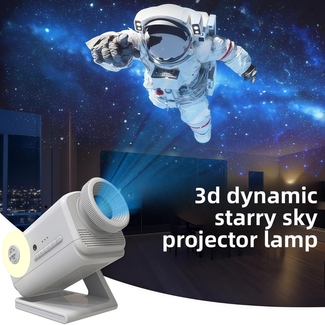 High Quality HD 3D Galaxy Star Projector Light 60 Dynamic Scenes with Remote Timer BT Speaker Projection Night Lamp for Bedroom