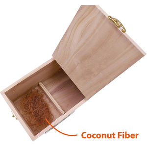 Hot Sale Papegaai Fokkerij Box Outdoor Tuin Decoratie Houten Vogel Nest Kleine Grote Middelgrote Vogels Huis Houten Vogelhuisje - Product Image 3