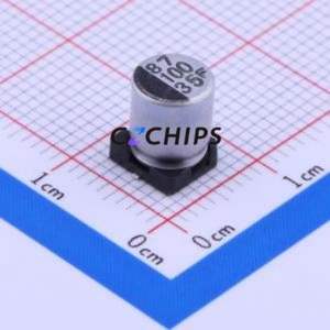 Condensateur électrolytique en aluminium SMD 35CE100FS, SMD, D6.3xL7.7mm 100uF 20% 35V 6.3mm - Product Image 1
