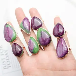 Robin Crystal factory fine jewelry ruby zoisite gemstone crystal stone ring