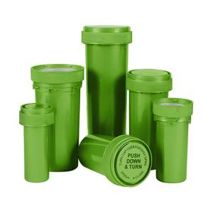 Flacon à pilules à capuchon CR résistant aux enfants personnalisé réversible 6DR à 60DR Conteneur à médicaments de style mignon - Product Image 6