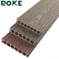 Fabricant de terrasses en WPC ROKE, terrasses en composite bois-plastique modernes, faciles à installer, surface en bois grainé, imperméable, pour jardin