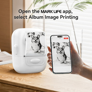 Imprimante d'étiquettes portable <span class=keywords><strong>P50</strong></span>, mini imprimante thermique sans encre pour codes-barres, rangement domestique, petite imprimante d'étiquettes sans fil, fabricant d'autocollants - Product Image 1