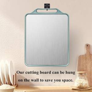 เขียงสแตนเลสสองด้านสำหรับขายส่ง ป้องกันเชื้อรา ใช้หั่นผลไม้ ละลายน้ำแข็ง ทำแป้ง ใช้ในครัว หอพัก ป้องกันแบคทีเรีย - Product Image 6