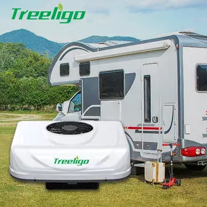 Aire acondicionado para techo, 12 voltios, 24 voltios, 2200W, para camiones, excavadora, caravana, coche, autocaravana