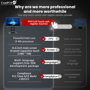 Terminale POS da 15,6 Pollici con Pagamento alla Consegna, Registratore di Cassa POS Intelligente con Schermo Touch - Product Image 2