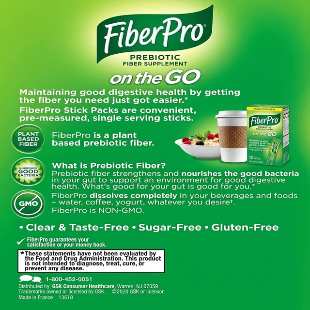 Daily Prebiotic Dietary Fiber Supplement Superfood Powder in Box