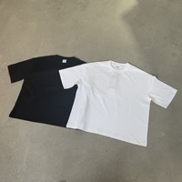 Camiseta Oversize Cuadrada de Algodón 230GSM con Hombros Caídos y Diseño Liso, con Absorción de Humedad, Estilo Casual Unisex Streetwear, OEM
