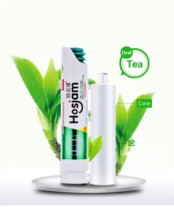 Organic Oran Care Reciclable VacuumPump Blanqueamiento Pasta de dientes Venta al por mayor Herbal Essential
