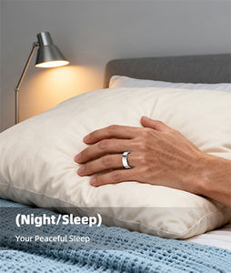 Anneau intelligent en alliage de titane SHR, ultra léger, hypoallergénique, avec rapports de bien-être alimentés par l'IA, score de préparation quotidienne au <span class=keywords><strong>sommeil</strong></span> - Product Image 5