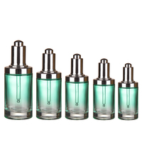 Vente flash - Bouteille d'huile en verre cylindrique courte - 15 ml, 20 ml, 50 ml