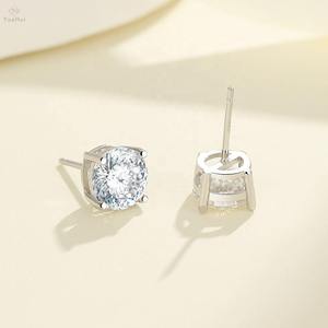 Wholesale Supply Moissanite Diamond Earrings Fine Jewelry Collection for Women Fashion Retail Gift Shops and Online Stores Sale - Product Image 3