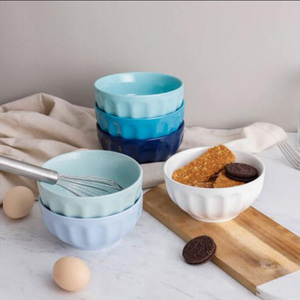 Fabricante al por mayor juegos <span class=keywords><strong>de</strong></span> cuencos Multicolor en relieve <span class=keywords><strong>desayuno</strong></span> <span class=keywords><strong>de</strong></span> cerámica personalizado caramelo ensalada fideos Pasta cuenco <span class=keywords><strong>de</strong></span> cerámica personalizado - Product Image 2