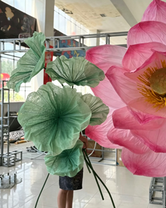 Steli <span class=keywords><strong>di</strong></span> <span class=keywords><strong>loto</strong></span> artificiali Y276 personalizzabili con lussuose fioriture in tulle, singolo stelo, decorazioni <span class=keywords><strong>di</strong></span> alta gamma per feste e celebrazioni. - Product Image 6