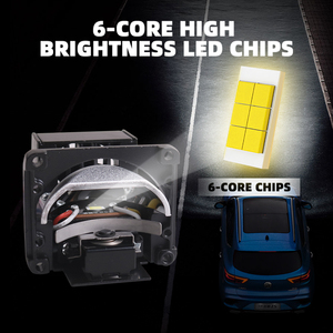 เลนส์โปรเจคเตอร์เลเซอร์แบบ <span class=keywords><strong>Bi</strong></span> LED ขนาดเล็ก 1.5 นิ้ว รุ่น M10 ของโรงงาน Sanvi สำหรับไฟสูง/ต่ำ โมดูลเมทริกซ์ แสง 6000K สำหรับรถยนต์และยานพาหนะ - Product Image 4