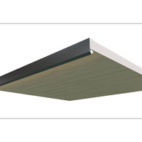 Profilé en aluminium de haute qualité pour bande LED, canal de surface pour éclairage LED de cuisine