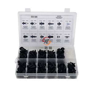 242 pièces Assortiment de Clips pour <span class=keywords><strong>carrosserie</strong></span> automobile, Clips pour voiture, <span class=keywords><strong>fixation</strong></span> en plastique HE08 - Product Image 2