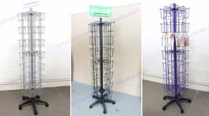 Estante de <span class=keywords><strong>CD</strong></span> giratorio de 4 caras personalizado tienda al por menor piso estante de DVD soporte de bolsillo pantalla - Product Image 5