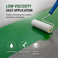 Peinture époxy pour sols XIUTUO XT-312T résistante aux UV, sans solvant, pour usage industriel, extérieur, routes, surfaces texturées, application au pinceau ou au pistolet
