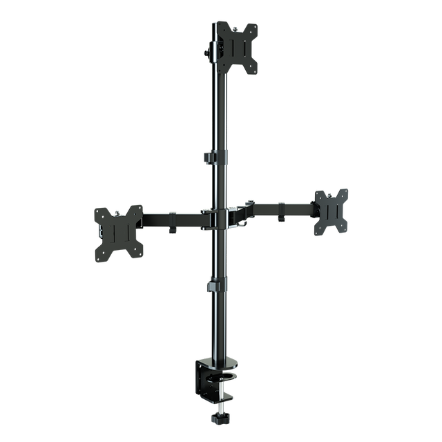 Yuanfan Economy Adjustable Double Joint Steel Articulating Monitor Arm VESA Mount for 27" Screen