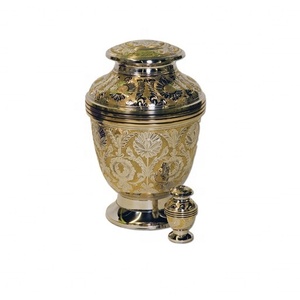 Urnas de Cremación de Latón Grandes Hechas a Mano, Urna Funeraria de Metal Premium para Cenizas Humanas de Adultos, Fabricante - Product Image 6