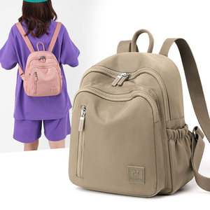 Nouveau sac à dos de <span class=keywords><strong>voyage</strong></span> extérieur en nylon résistant à l'eau, mini sac à main pour femme, sac d'école avec fermeture éclair, durable - Product Image 1