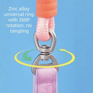 Huisdier Hond Kat Accessoire Mode Verloopkleuren Strakke Training Nylon Luxe Touw Slip Lead Hondenhalsband En Leash Set - Product Image 6