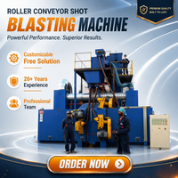 Machine de sablage à convoyeur à rouleaux automatique Q69 pour plaques d'acier, poutres en H, élimination de la rouille, détartrage, renforcement de la surface