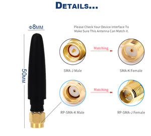 Chất lượng cao 2.4G ap cao su vịt Antena <span class=keywords><strong>m</strong></span>ập <span class=keywords><strong>m</strong></span>ạp bên ngoài Omni directionnel 433 Mhz Antenna 116 <span class=keywords><strong>m</strong></span> với 868Mhz SMA nam kết nối - Product Image 4