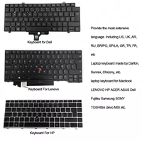Clavier d'ordinateur portable pour Mac book Mac L-ENOVO HPE Elitebook 840 G3 G5 De-ll Fu-jitsu Sam-sung MSI Notebook Keyboard