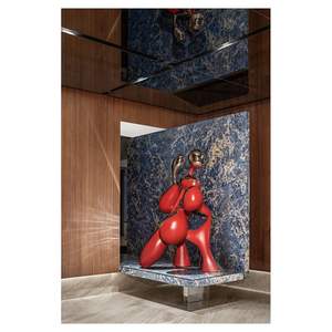 Azulejos de pared Beige de alta calidad personalizados <span class=keywords><strong>Prima</strong></span> Panel de pared Losa grande Azulejo pulido Piedra de lujo - Product Image 1