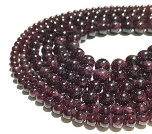 Factory Bracelet Round Gem Stone Bead Natural Amethyst Loose Gemstone Stone Clear Crystal Loose Beads For Jewelry Making