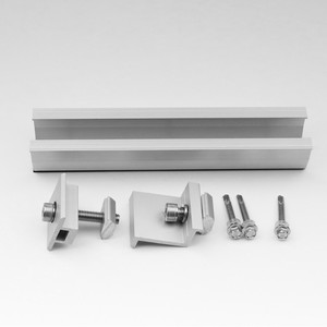 Rail de montage solaire en aluminium 200 mm, surface anodisée, pour installation sur toit - Product Image 3