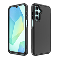 Coque de téléphone en TPU+PC avec texture mate, protection intégrale anti-chute, effet peau de TPU pour Samsung A16