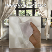 Tissu en soie pure chinoise pongé uni léger teint en fil pour vêtements de mariage, vente en gros