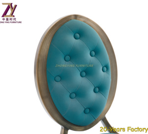 Venta al por mayor moderna silla de aluminio hebillas muebles de hotel escuela uso interior personalizado comedor restaurante banquete salón boda - Product Image 6