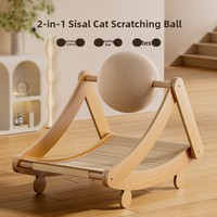 Griffoir et plateforme de repos ergonomiques pour chat, alliant texture en sisal et confort moelleux pour la santé des griffes