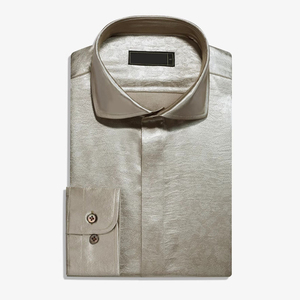 Chemises florales OEM pour hommes – Haut de gamme, décontractées, pour fêtes, mariages, bals de promo – <span class=keywords><strong>Chemise</strong></span> à manches longues infroissable 100 % polyester – Vente en gros - Product Image 1