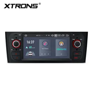 راديو سيارة 8 أنوية بشاشة لمس 6.1 بوصة من XTRONS طراز Android 13 لسيارة Fiat Grande Punto 199/310 Linea 323 مشغل سيارة يدعم 4G LTE ويعمل بنظام Android مع جهاز ستريو للسيارة
