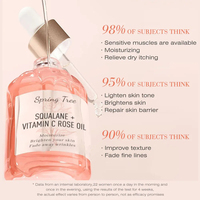 Sérum à l'huile de squalane de haute qualité, soin de la peau de qualité supérieure, massage corporel, 100% pur, végan, biologique, huile essentielle de rose pour le visage