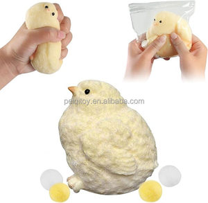 ของเล่นบีบไก่นุ่มพิเศษ ทำมือ วัสดุ TPR บรรเทาความเครียด ของเล่นบีบเสริมประสาทสัมผัส สำหรับผู้ใหญ่ ของชำร่วยงานปาร์ตี้ ของเล่นบีบไก่ลายแทบบี้สำหรับครอบครัว - Product Image 1