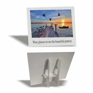 Custom Polarized Sunglasses Test Cards Folded Printed Card Stock Polarized Test Big