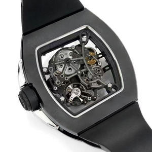 Boîtier en céramique élégant, luxueux et de haute qualité, étanche et résistant aux chocs, montre-bracelet pour homme avec bracelet en caoutchouc - Product Image 3