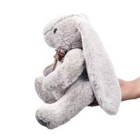 Peluche Lapin de Haute Qualité en Gros, Adorable Lapin en Peluche avec Nœud Papillon, Jouet Doux en Coton PP, Cadeau d'Anniversaire Anti-Stress