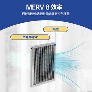 Filtre déshumidificateur Scott MERV 8 avec cadre en aluminium 297x203x21mm, panneau de filtration d'air pour les modèles 1820, 1820Z, E070 - Product Image 1