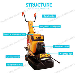 Gran caja de transmisión de disco de cemento inteligente Industrial para máquina pulidora 110V Mini amoladora de hormigón de piso de mano casera - Product Image 1