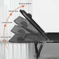 Lit portable en métal léger de haute qualité moderne réglable en hauteur pliable pour les hôtels inclinables de Camping de voyage en plein air